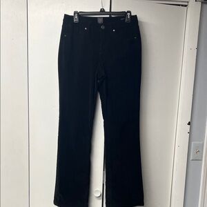 Jag brand black heavy corduroy straight leg pants.